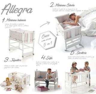 Minicuna Allegra Blanca+ edredón +edredón vestido