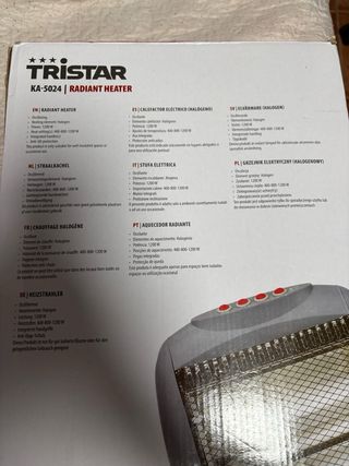 Calefactor Tristar KA-5024 1200W