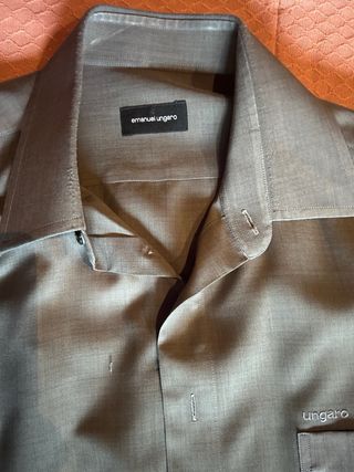 Lote 2 Camisas Hombre Ungaro Burdeos y gris