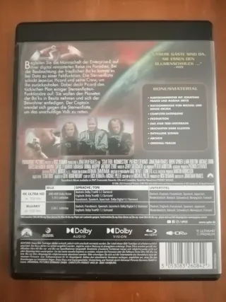 4 Películas de Star Trek: Generaciones 4K UHD + Bl