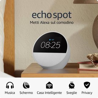 Amazon Echo Spot - Alexa sul comodino