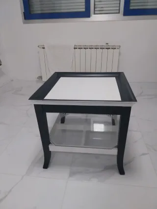 Mesa de centro madera y cristal