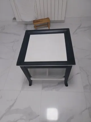 Mesa de centro madera y cristal