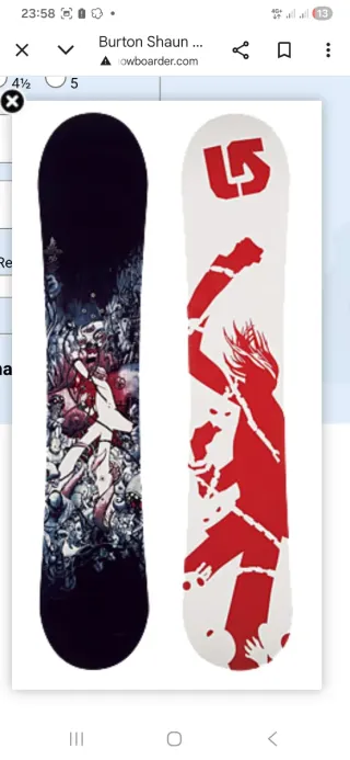 Tabla Snowboard Burton Shaun 156 + fijatas Custom