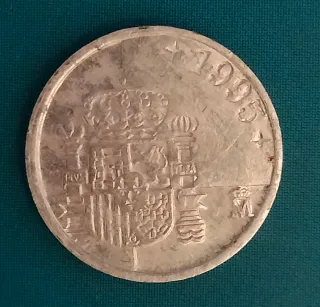 4 Monedas Juan Carlos I Peseta España 1995