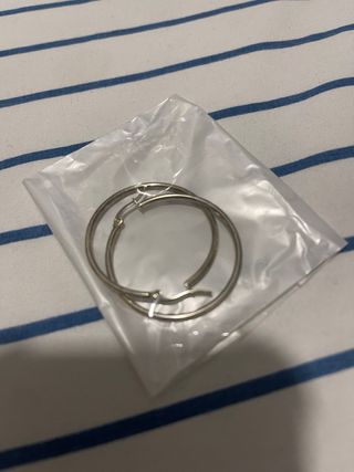 Pendientes Aro Plateados