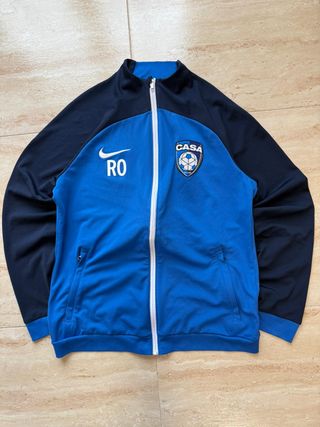 Nike TrackJacket CASA Soccer Blue Vintage Size M