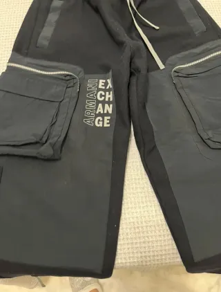 Pantalón Armani Exchange Negro Cargo