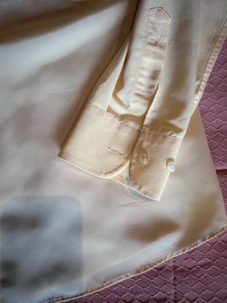 Camisa Vintage Hombre Renzo Amarilla Talla M/40