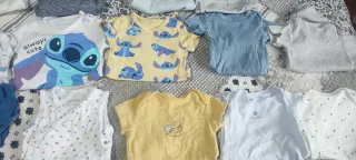 Lote bodys bebé niño (0-3 meses)