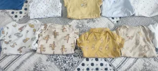 Lote bodys bebé niño (0-3 meses)