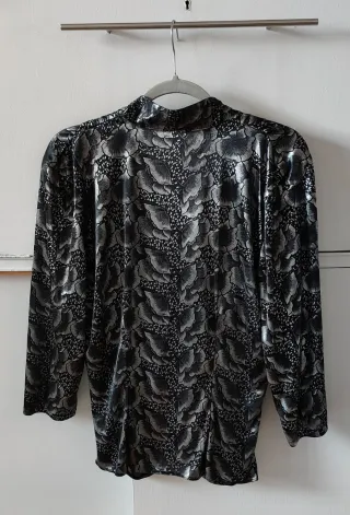 Blusa Vintage Años 80 Estampado Floral