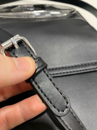 Borsa Diesel nera con grande logo