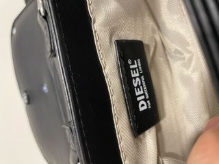 Borsa Diesel nera con grande logo