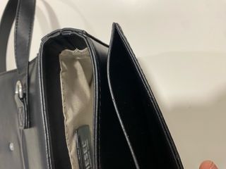 Borsa Diesel nera con grande logo