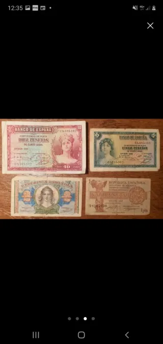8 Billetes Antiguos Banco de España