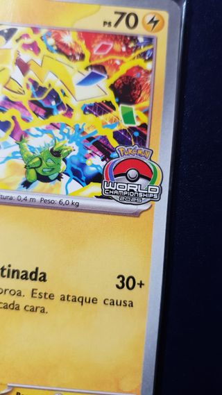 Pokemon Pikachu SVP 225 Worlds 2025 Promo Card PT