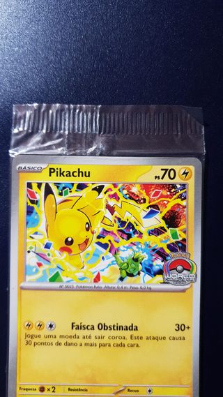 Pokemon Pikachu SVP 225 Worlds 2025 Promo Card PT
