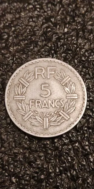 Francia Moneda de 5 Francos del año 1949
