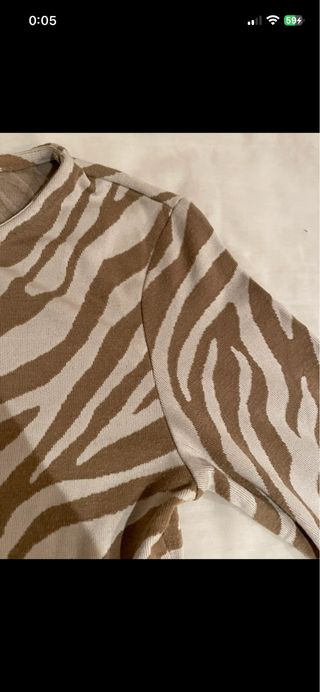 Jersey estampado cebra Stradivarius Talla S