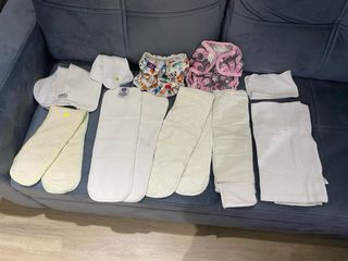 Lote de más de 20 pañales de tela