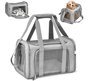 Transportín Perro Gato Conejo Gris