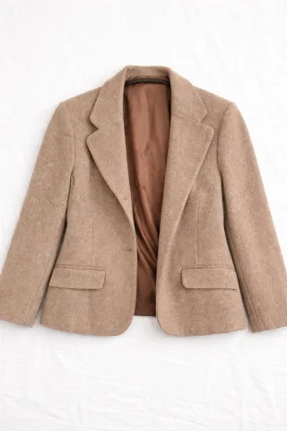 Casaco/Blazer em tom Bege/Camel - Como Novo