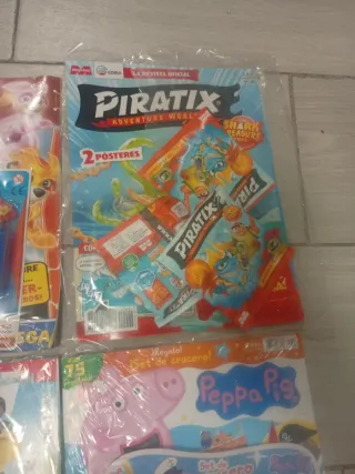 Lotes Revistas Patrulla Canina, Piratix, Peppa Pig