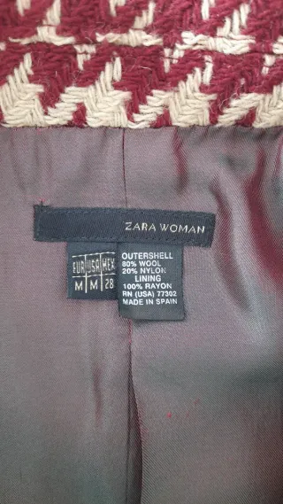 Abrigo de lana de Zara