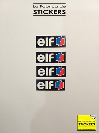 Pack de 4 pegatinas de vinilo ELF