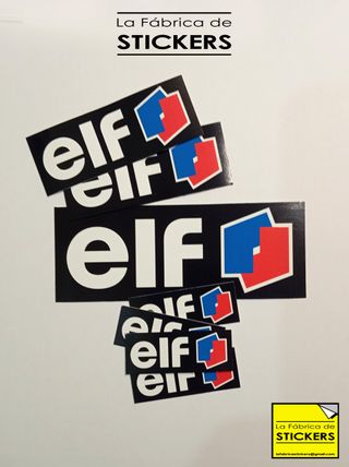 Pack de 4 pegatinas de vinilo ELF
