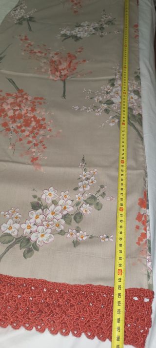 Sábanas vintage con puntilla crochet