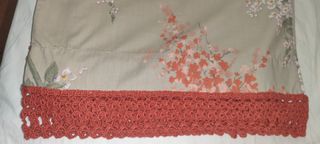 Sábanas vintage con puntilla crochet