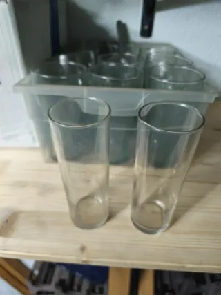 Vasos de tubo de cristal