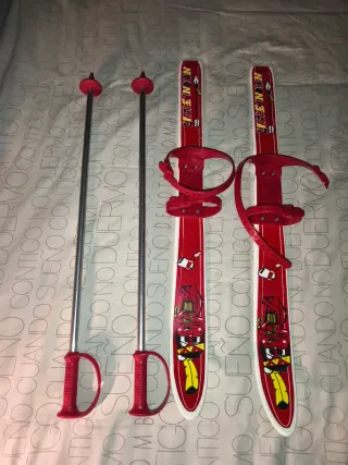 Esquís infantiles Little Indian con bastones