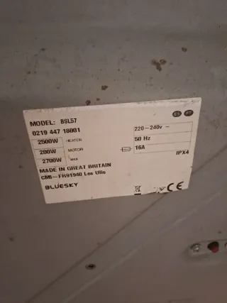 Secadora Bluesky BSL57