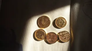 Lote de 5 monedas antiguas