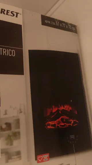 Chimenea Eléctrica CREST Negra