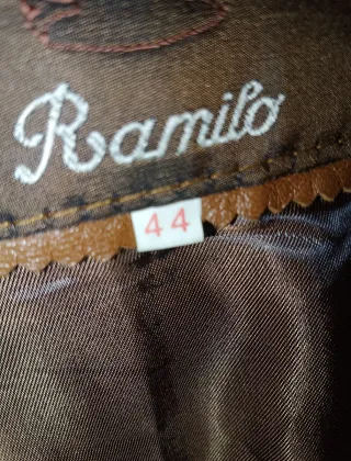 Chaqueta de piel beige talla 44