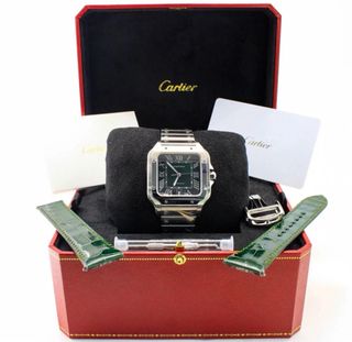 Cartier Santos Grande Esfera Verde