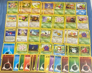 51 cartas pokémon JUNGLA inglés
