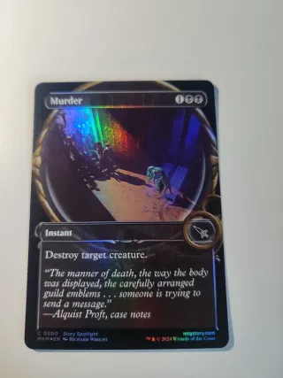 Carta Magic The Gathering Murder Foil Fullart