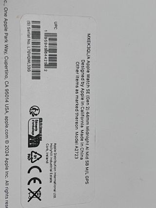 Apple Watch SE 2ª gen Nero