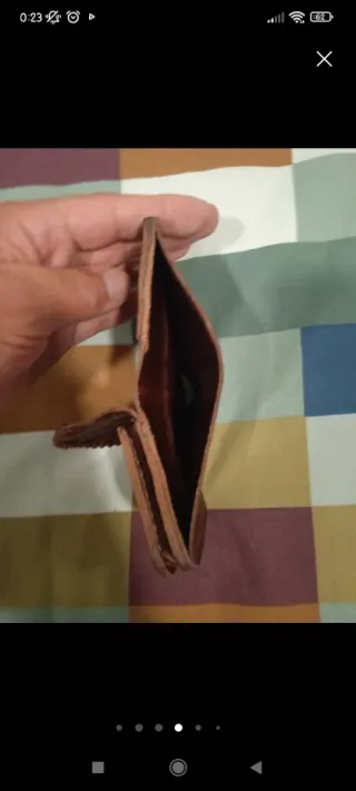 Cartera de piel con monedero