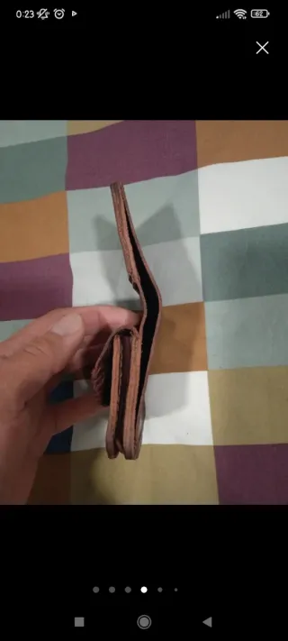 Cartera de piel con monedero