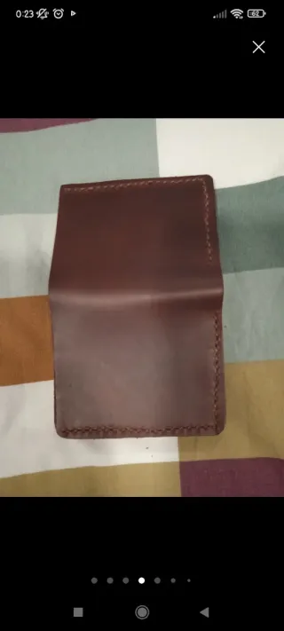 Cartera de piel con monedero