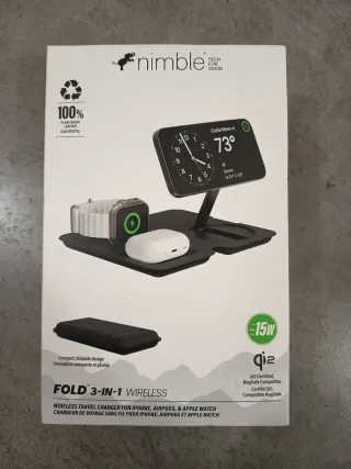 Cargador Nimble Fold 3-in-1 Wireless Apple nuevo