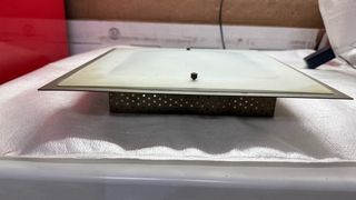 Lámpara de techo plafón cristal y metal