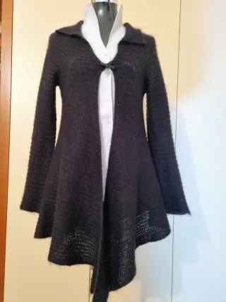 Cardigan donna taglia unica nero