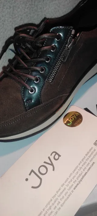 Zapatillas Joya Marrón y Plata